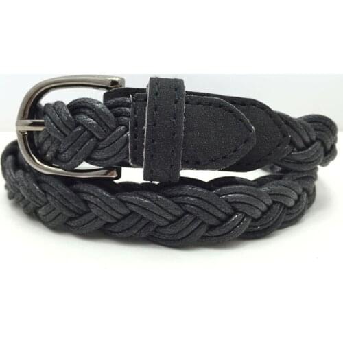 Retro weaving Women belt high quality Alloy pin buckle belt casual simple Women dress decoration belt