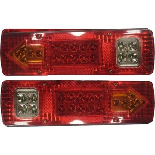2pcs 12V Led Rear Tail Lights Lamp 5 Function For Trailer Caracan Truck 19Led Trailer Lights LED Stop Lights
