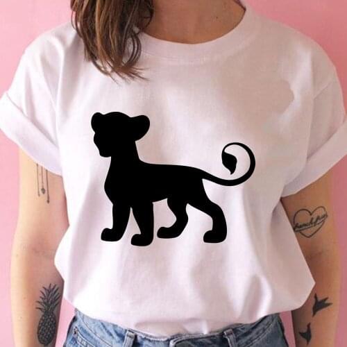 Women T-shirt Disney The Lion King Tshirt Summer Funny Design Simba Top Casual Ladies Casual Unisex Tee Harajuku Girl T Shirt