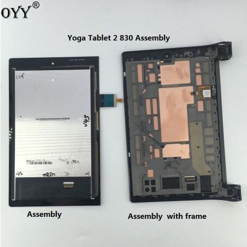 LCD Display Panel Screen Monitor Touch Screen Digitizer Glass Assembly with frame For 8" Lenovo Yoga Tablet 2 830 830L 830F