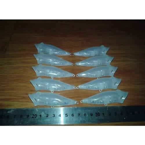 10pcs Unpainted Crankbait Blank Fishing Lure Body 3 1/8Inch 1/3 OZ Blank lures JS#8164