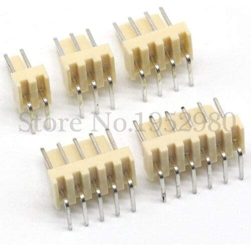 20 PCS KF2510 Connector Right Angle Pin Header 2.54mm Pitch 2/3/4/5/6/7/8/9/10/11/12P