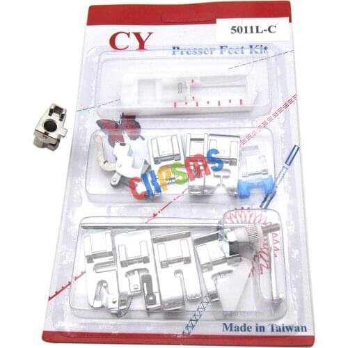 #5011L-C+NEW STYLE Adaptor 0083687000 11 PCS presser feet ATTACHMENTS FIT FOR BERNINA NEW STYLE Machines