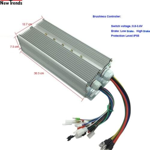 60V 72V 3000W Bldc Brushless Motor Controller For Electric Tricycle Electric vehicle for three phase motor