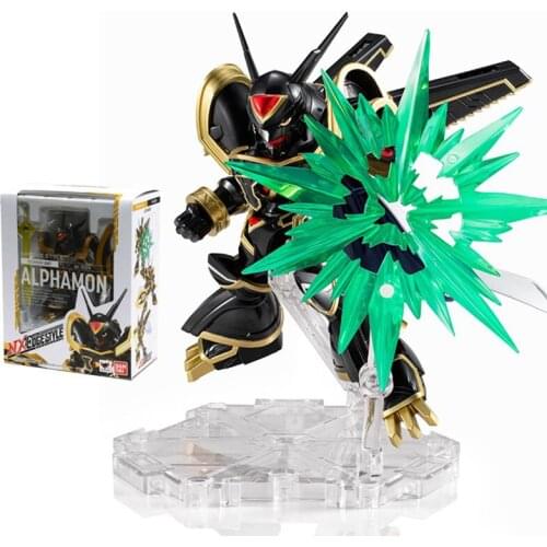 In Stock Bandai Nxedge Style No. 0024 Anime Dighimon Adventuer Alphamon Pvc Anime Figure Model Collection Kid Toy