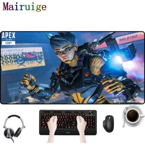 Mairuige large mouse pad non-slip and waterproof design anime game accessories highest pure color mousemat fast sliding desk pad