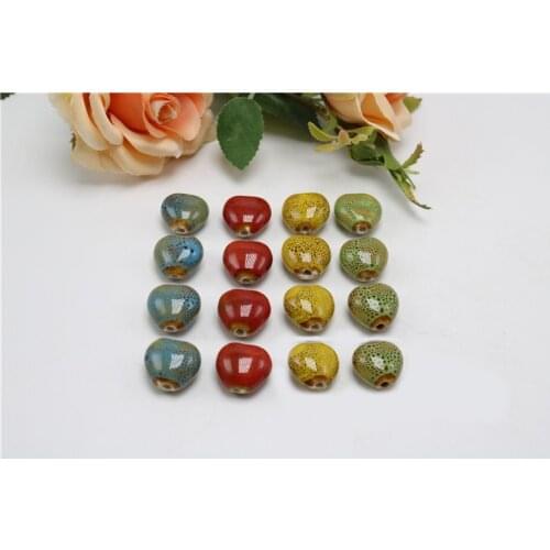 Love beads Flower drum love Red yellow green sweater chain of diy material Bracelet accessories A215B