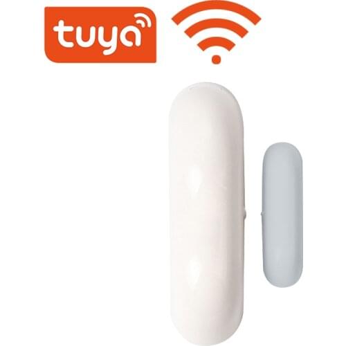Tuya Smart Home Door Window Contact Sensor WiFi App Notification Alerts Battery Operated work with IFTTT Alexa Google