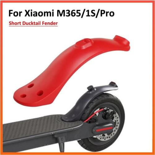Short Ducktail Fender for Xiaomi M365/Pro 1S Electric Scooter Rear Mudguard Rear Fender with Tail light M365 Parts