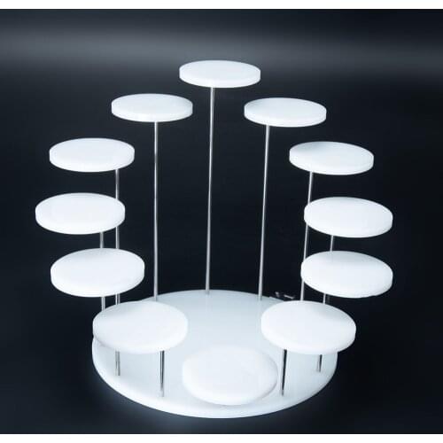 12 Tray Cupcake Stand Acrylic Display Stand For Jewelry Cake Dessert Rack Party Wedding Cake Stand Baby Shower Decor Holder