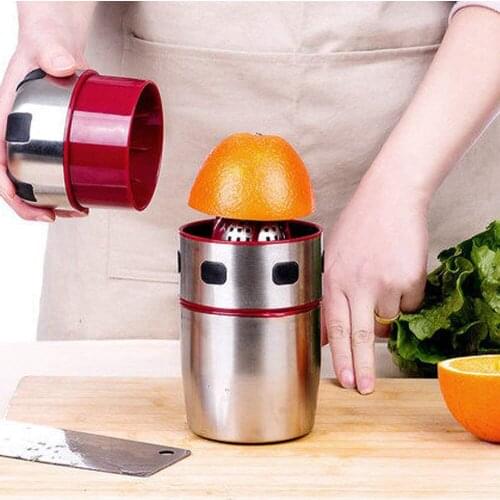 Portable Manual Juicer Machine Stainless Steel Orange Pomegranate Squeezer Multifunction Extrator Household Fruit Press Juicers