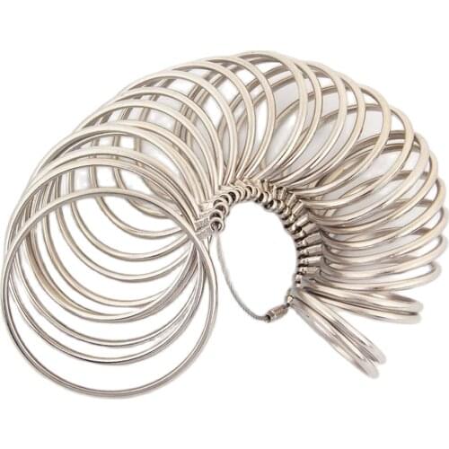 HK Sizes 1-27 Metal Bangle Sizer Professional Bracelet Size Measure Tools Jewelry Measuing Tools