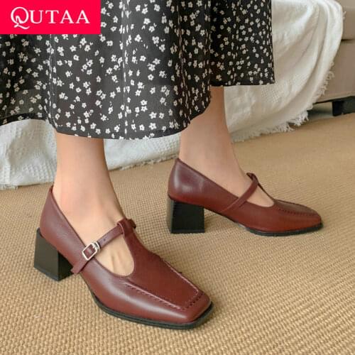 QUTAA Women's Shoes With A Strap