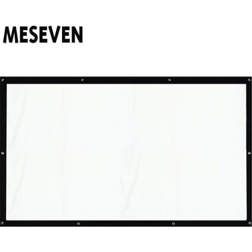 72-150 inches 4:3 HD Portable Projector Screen Folded Front Projection Screens Fabric with Eyelets without Frame for Sale