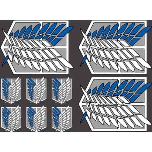 Iron on Hot Anime Attacking Giant Patch Three colors wings of freedom for Clothing DIY T-shirt Jackets Vinyl Patches Stickers