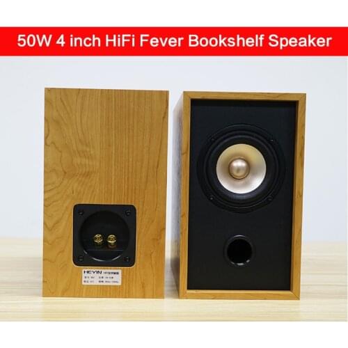 20-50W High Power 4 Inch Full Range Speaker HIFI Bookshelf Audio Home Passive Fever Computer Speaker Front Audio High Fidelity