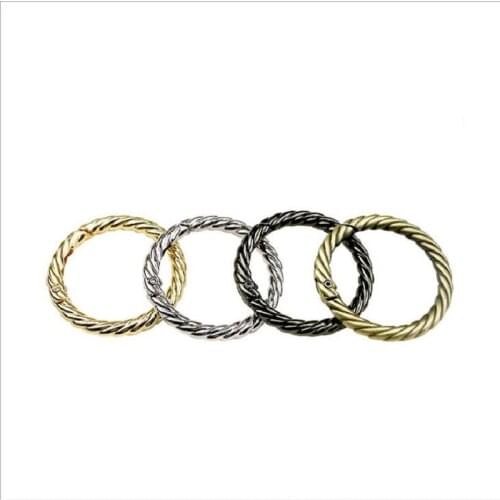 10pcs luggage and handbag hardware accessories 3.8cm/3.2cm/2.5cm/2.0 cm inner diameter open spring ring connection buckle