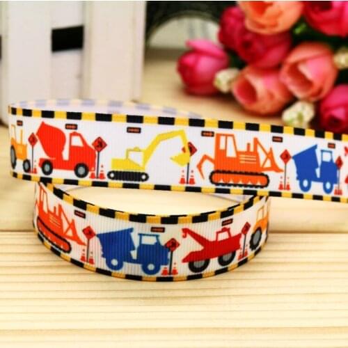 7/8'' Free shipping car printed grosgrain ribbon hair bow headwear party decoration wholesale OEM 22mm H5360