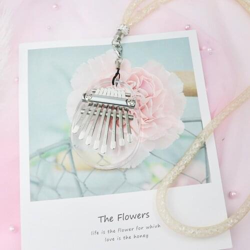 Acrylic Mini Kalimba, 8 Keys Finger Thumb Piano for Children, Adults And