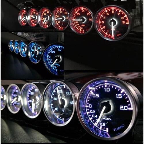 Car boost gauge Exhaust press Air fuel gauge voltmeter tachometer