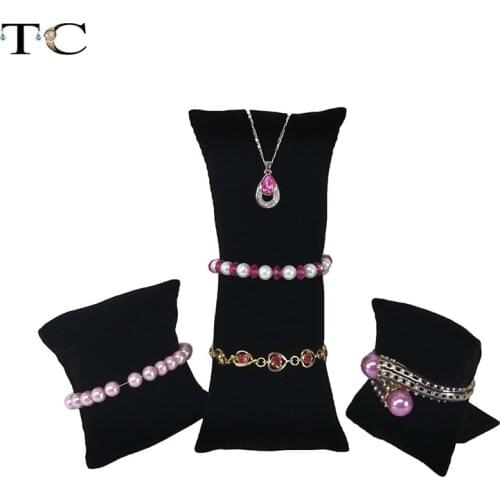 Jewelry Pillow Velvet Brcelet Display Holder Watch Organizer Stand Bangle Rack Brooch Holder Joyeros Organizador De Joyas