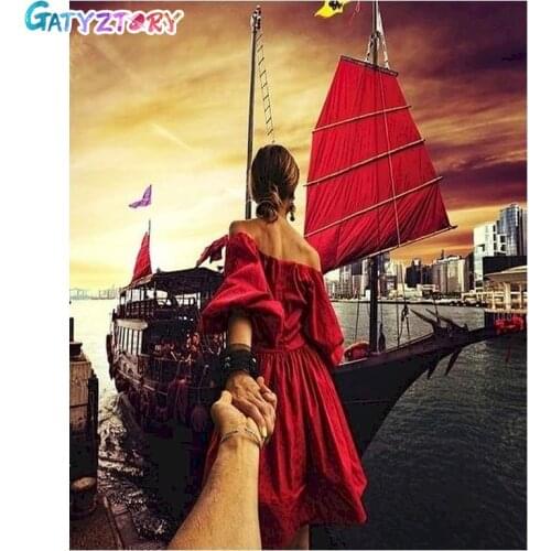 Gatyztory Painting By Numbers Woman Picture Coloring By Numbers Figure Drawing On Canvas Acrylic Paints Home Decor Framed