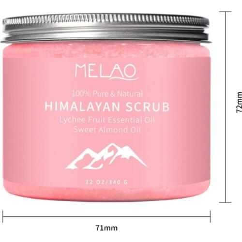 MELAO Himalayan Bath Salt Firming Body Massage Anti-wrinkle Repair Skin Exfoliating Scrub Nourishing Moisture Whitening Skin