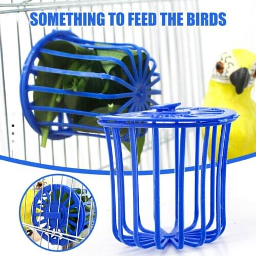 HOT 2pcs Birds Feeder Parrots Birds Cage Hanging Food Fruits Vegetable Basket for Parrots Budgies Eclectus Parrots Fast Delivery