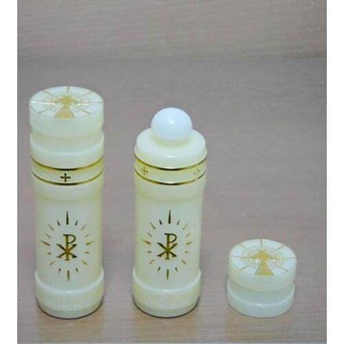 Christian holy water bottle articulos religiosos catolico 12cm plastic Jesus Cross croix flacon bomboniere comunione