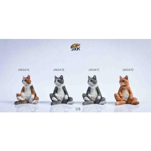 JXK047A-D Sitting Position Cat with Sofa Model Animal Model for Collection Toys Gift Home Accessories