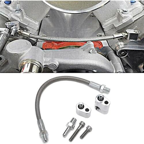 LS Cylinder Head Coolant Steam Port Crossover Throttle Body Bypass Hose Kit