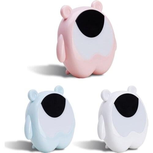Cute Bear Music Alarm Clock Night Table Light Smart Human Induction Multipurpose Creative LED Lamp for Home Bedroom