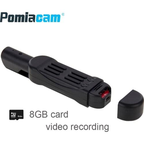 T189 Mini Camera Full HD 1080P Camera Wearable Small Pen Camera Mini DVR Mini DV Camera video recording with 8GB Card