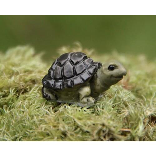Tortoise Statue For Garden Outdoor Micro Landscape Yard Garden Decor Miniature Resin Garden Statues jardineria ecoracion