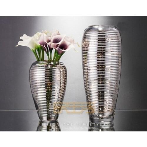 German 22K type classic crystal glass vase Phnom Penh urn flower hydroponic model crystal glass vase flower industry