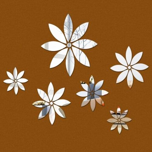 2019 new limited saleEurope Acrylic Multi-piece Package mirror wall sticker living room stickers home decoration