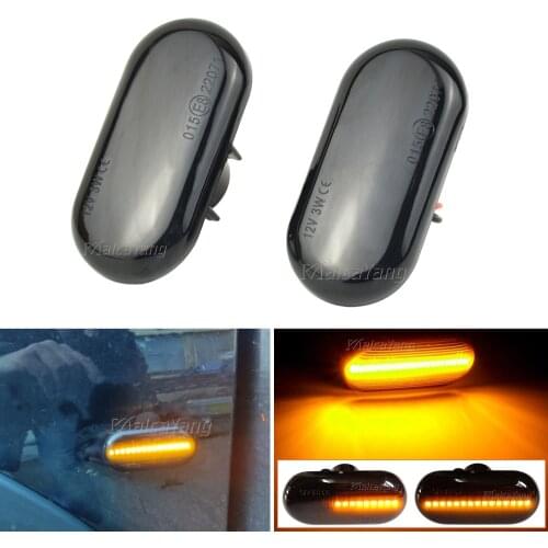 Sequential Flashing LED Turn Signal Side Marker Light For Dacia Duster Dokker Lodgy Renault Megane 1 Clio1 2 KANGOO ESPACE Smart