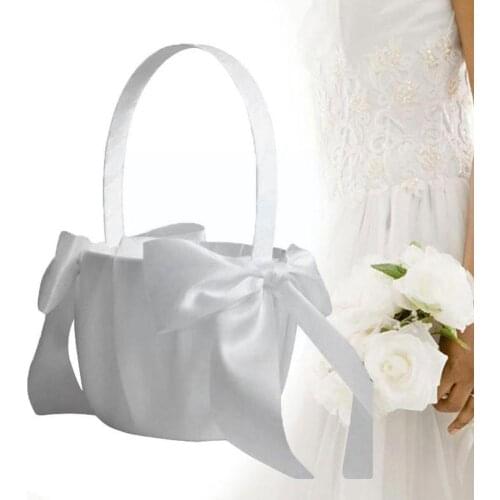 Wedding Flower Baskets Lace Diamond Wedding Creative Basket Hand Bridal Wedding P6L2