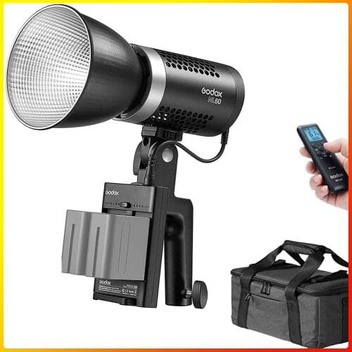 Godox ML60 60W LED Light Silent Mode Portable Brightness Adjustment Support Li-ion with AC Power Supply Outdoor LED Light