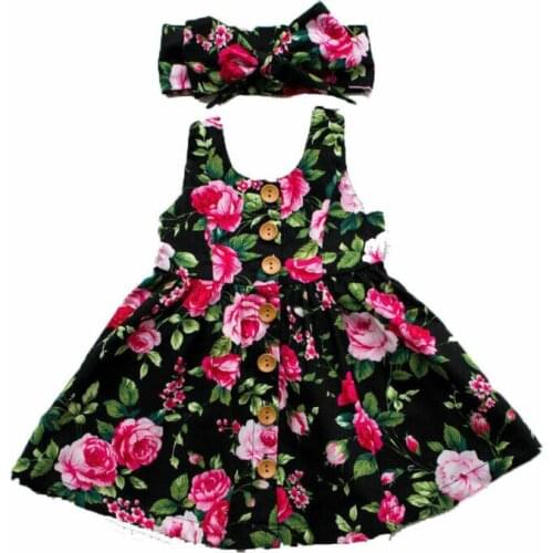 0-4 Years Girls Dress 2020 Summer Sleeveless Girls Dress Floral Dress Wedding Pageant Formal Dresses For Girls Sundress Clothing