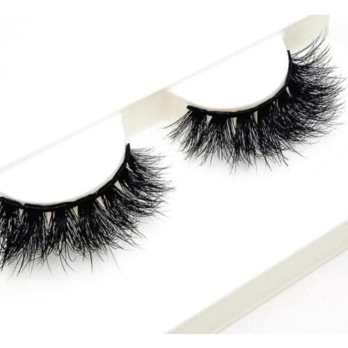 1 Pair/ Pack Fluffy Lashes 25mm 3d Mink Lashes Long Thick Natural False Eyelashes Wholesale Lashes Vendors Makeup Mink Eyelashes