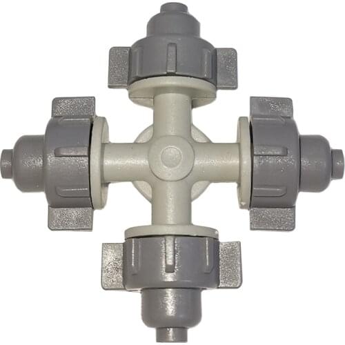 1 Pcs Garden Lawn Plant Spray Cross atomization Nozzle Dust removal and cooling Greenhouse Terrace Atomization System Sprayer