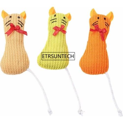 100pcs Teeth Grinding Toys Funny Interactive Plush Cat Toy Pet Kitten Interactive Chewing Toy Bite Cat