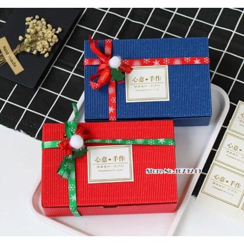 18*12*5cm Blue Corrugated Kraft Cake Box Chocolate Cake Muffin Biscuit packaging gift Cookie Package Box 100pcs/lot