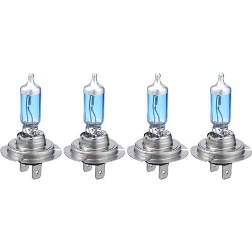 4pcs/set H7 100W Car Super White Headlight Lamp Light Bulbs Super Bright Halogen 12V 6000K For Auto Truck ATV DIY Parts