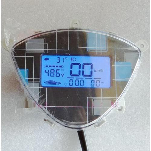 48v60v72v96v120v Display White/Blue Backlight For Electric Scooter Leiting Electric Bike TRICYCLE ODMETER Speedview