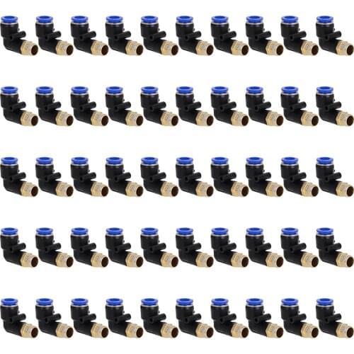 50Pcs PL6-02 PL8-02 Pneumatic Fitting Tube Connector Fittings Air Quick Water Pipe Push In Hose Quick Couping