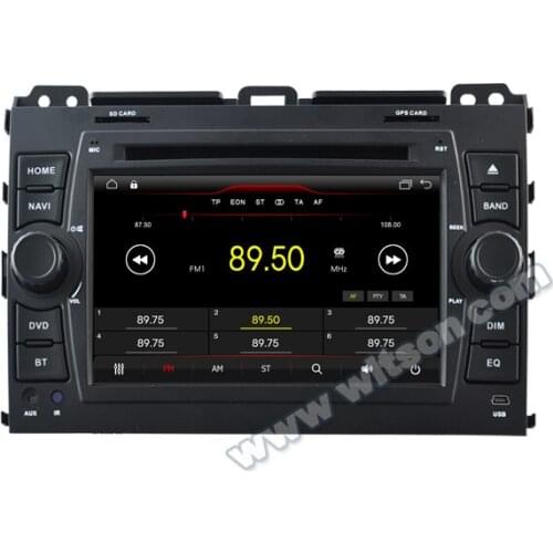 7" Android 10 OS Car DVD Multimedia GPS Radio for Toyota Land Cruiser Prado J120 2002-2009 with 128GB External HDD Support