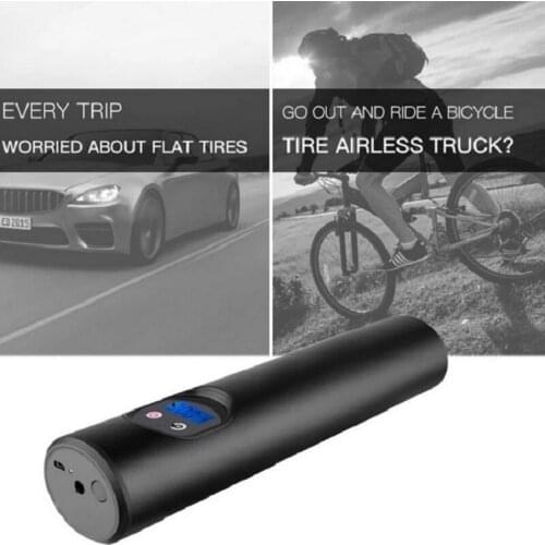 Car Wireless Inflatable Pump 12V Portable Car Air Pumps Mtb Bike Electric Tire Inflator LCD Digital Rechargeable Tire Inflator