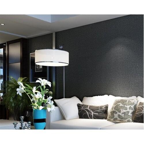 Beibehang Contemporary contracted imitation linen pure pigment 3d wallpaper sitting room study bedroom wallpaper for walls 3 d